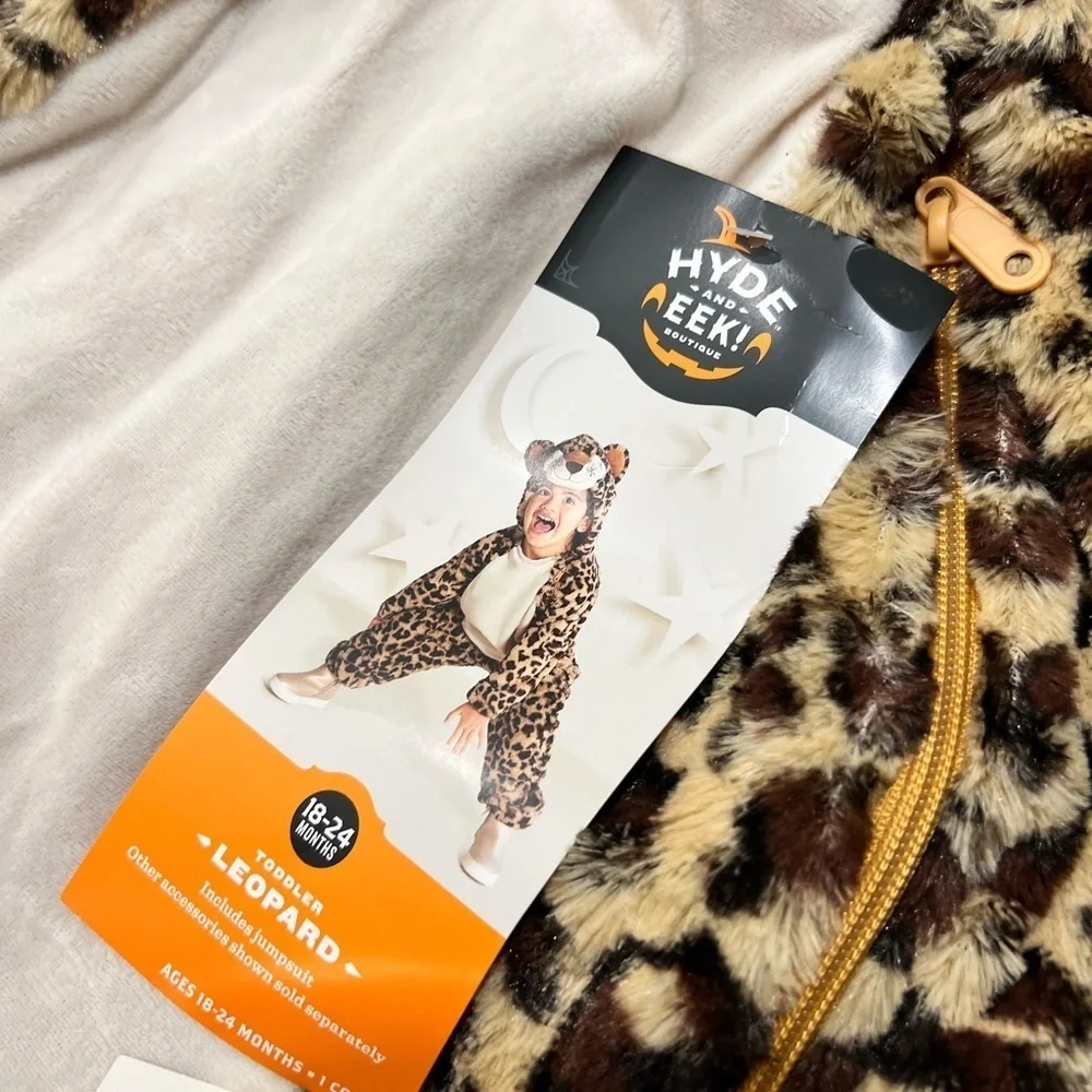 Leopard Print Baby Costume with Hood